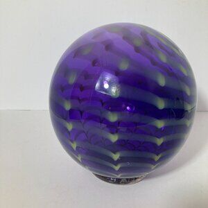 CWK Claude Kurtz 2000 Hand Blown Glass Round Floats 7 x 7" Flat Base